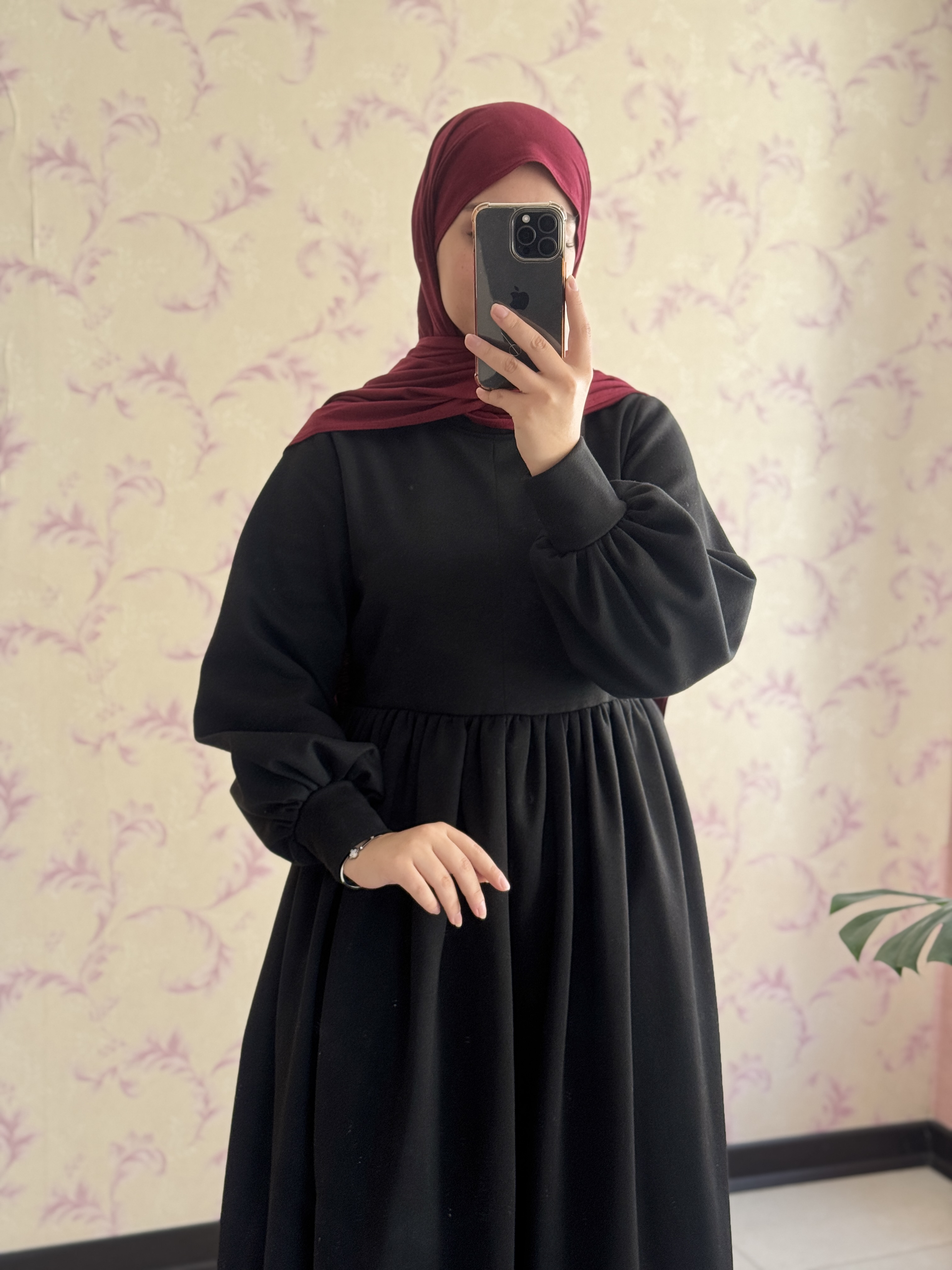 هودی تهمینه مشکی ۱۰۰درصد نخ  پنبه